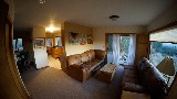 Spruce Living Room and Kitchen - Doug Bates, Orient Land Trust